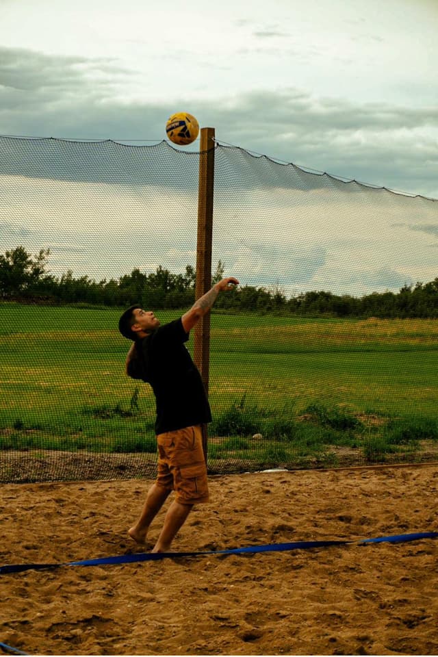 Beach volleyball courts